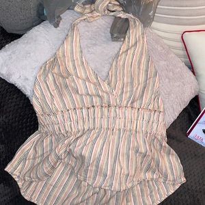 haltered colorful top!!